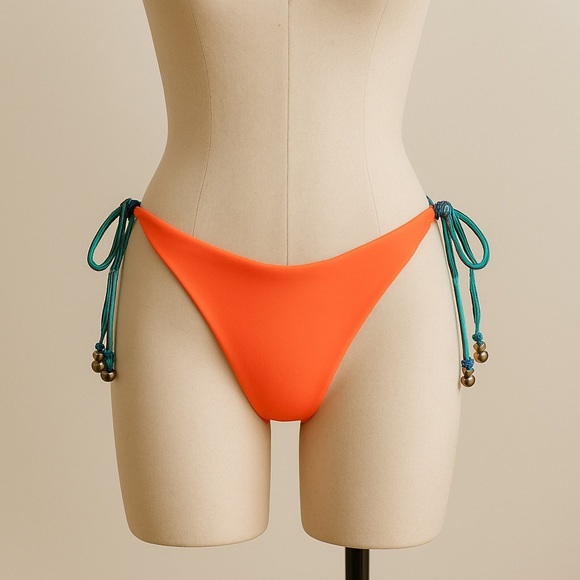 KOOEY by Scherri-Lee Australia Miss You Bikini Bottom NWOT Orange XS - Picture 2 of 12